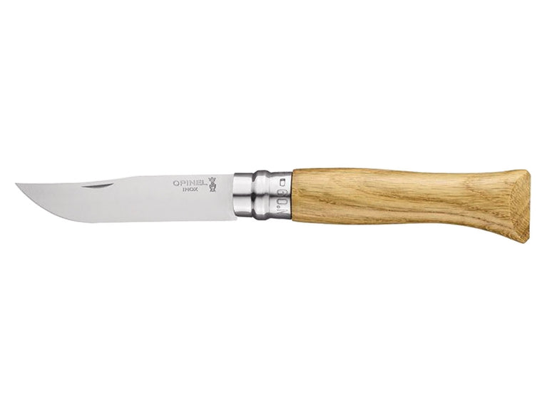 COLTELLO A LAMA RICHIUDIBILE INOX E IMPUGNATURA IN QUERCIA N°09 OPINEL
