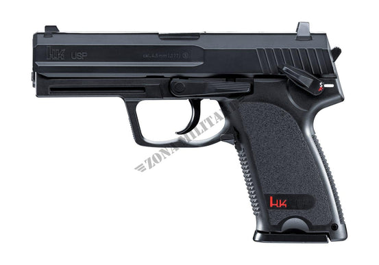 PISTOLA USP NERA A CO2 CAL.4.5 <7.5J H&K NO BLOWBACK