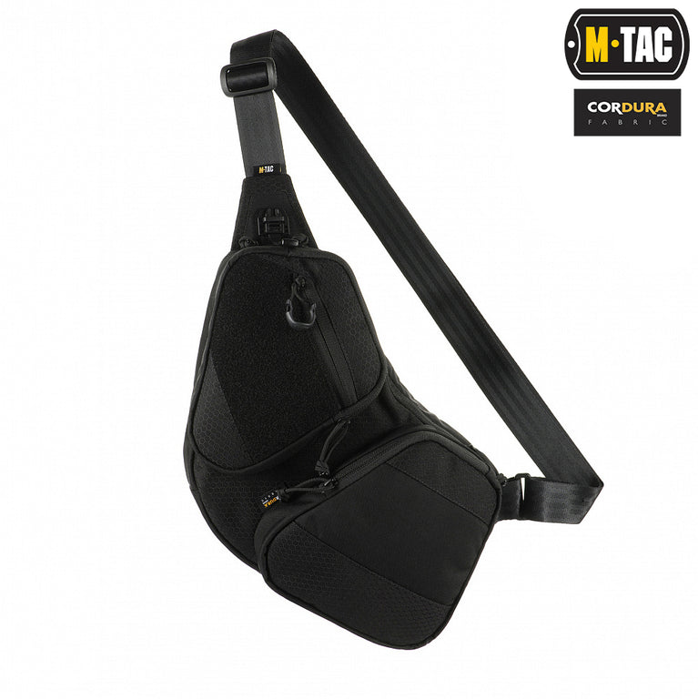 Marsupio Monospalla Softair Molle NERO Bat Wing Bag Elite Hex M-TAC