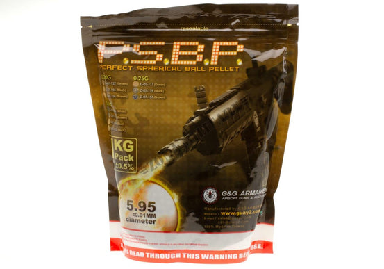 CONFEZIONE DA 4000 PALLINI MARRONI 0,25gr PERFECT G&G