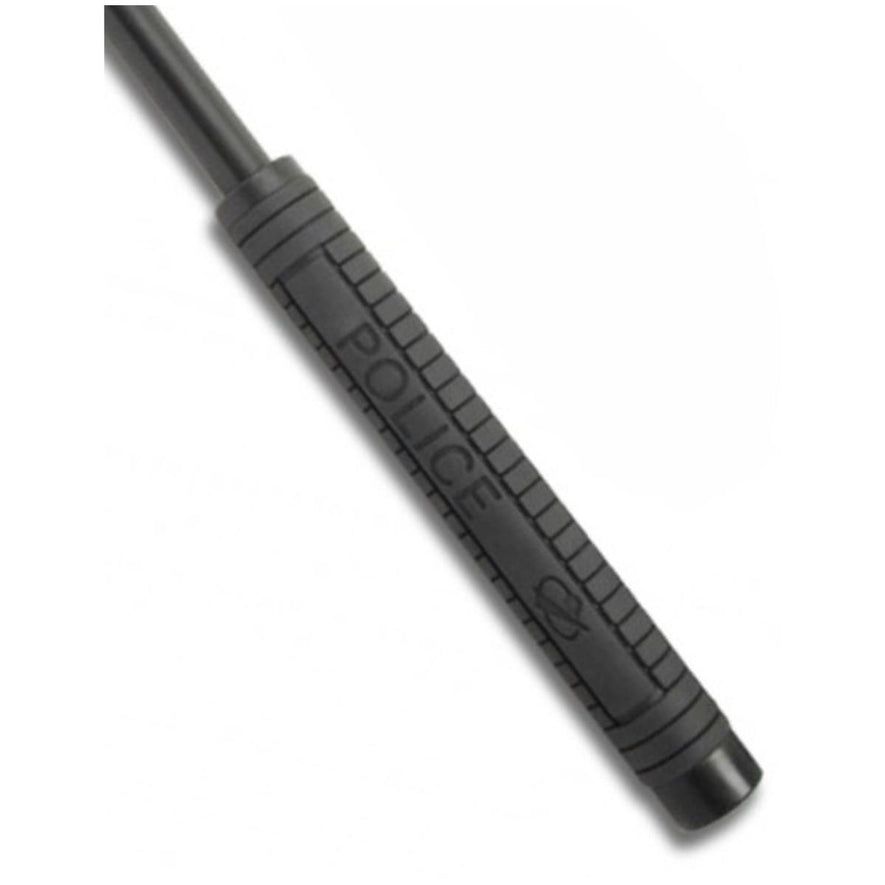 Bastone telescopico POLICE NERO da 50 cm manico anti scivolo