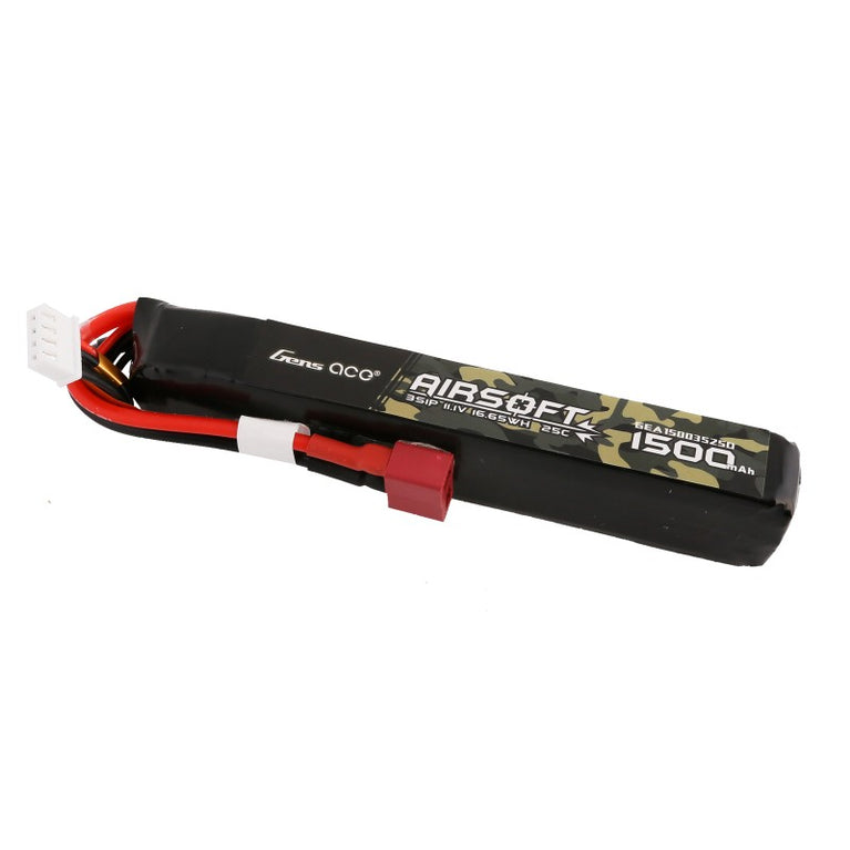 Batteria LiPo 11,1V 1500mAh 25C 125x16x20mm ATTACCO Deans GENSACE