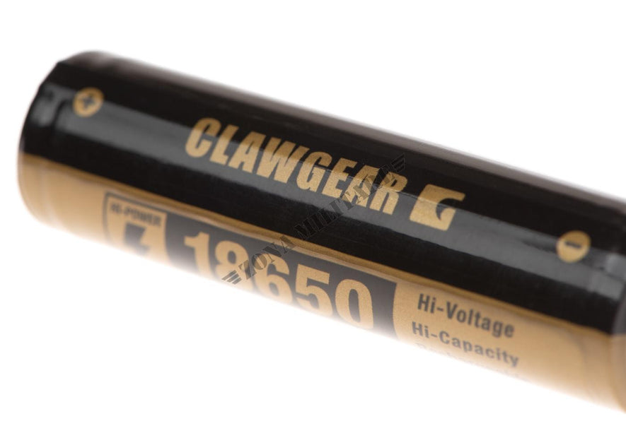 BATTERIA 18650 RICARICABILE 3.7V 3600mAh CLAWGEAR