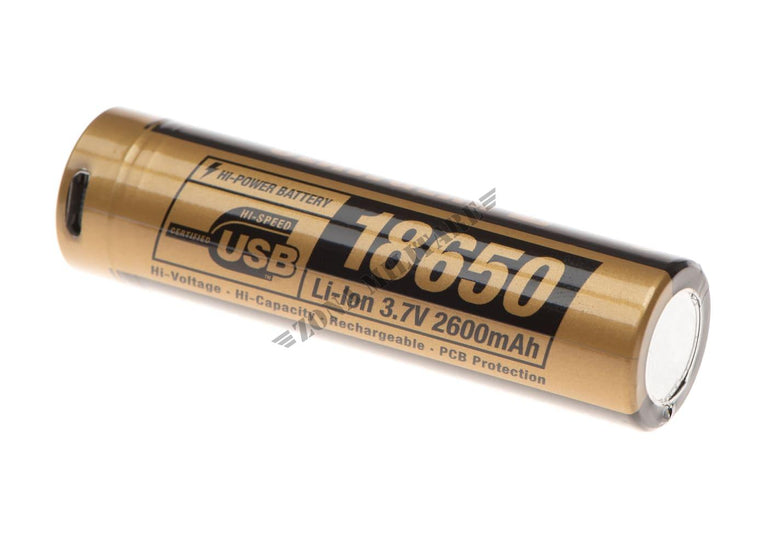 BATTERIA LI-ION 18650 3.7V 2600mAh RICARICABILE CLAWGEAR