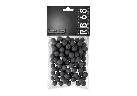 MUNIZIONI CAL. 68 PRACTICE RUB 3,01 g IN GOMMA CONFEZIONE DA 100 PEZZI T4E