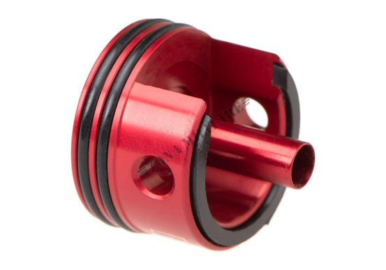 TESTA CILINDRO AEG CON DOPPIA GUARNIZIONE E SMORZATORE D'ARIA IN ALLUMINIO CNC MAXX MODEL