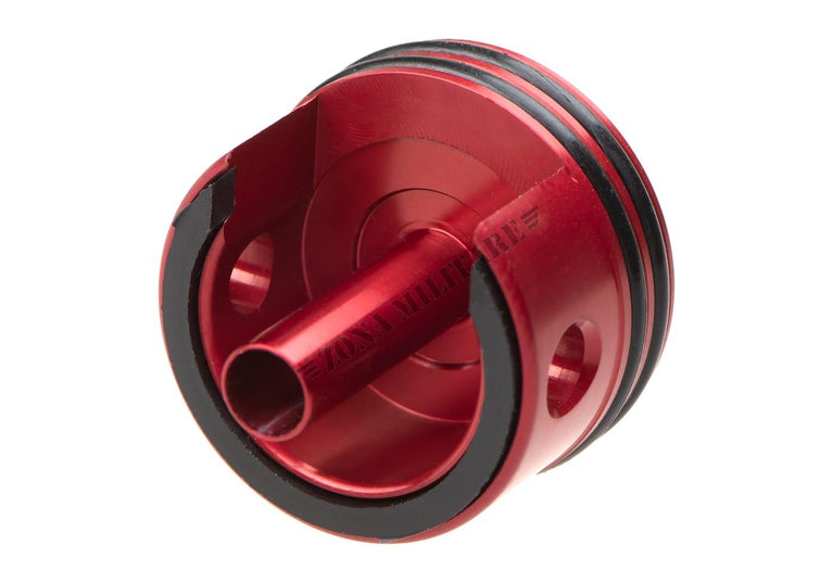 TESTA CILINDRO AEG CON DOPPIA GUARNIZIONE E SMORZATORE D'ARIA IN ALLUMINIO CNC MAXX MODEL