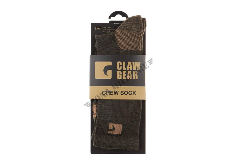 CALZE MERINO CREW VERDI CLAWGEAR