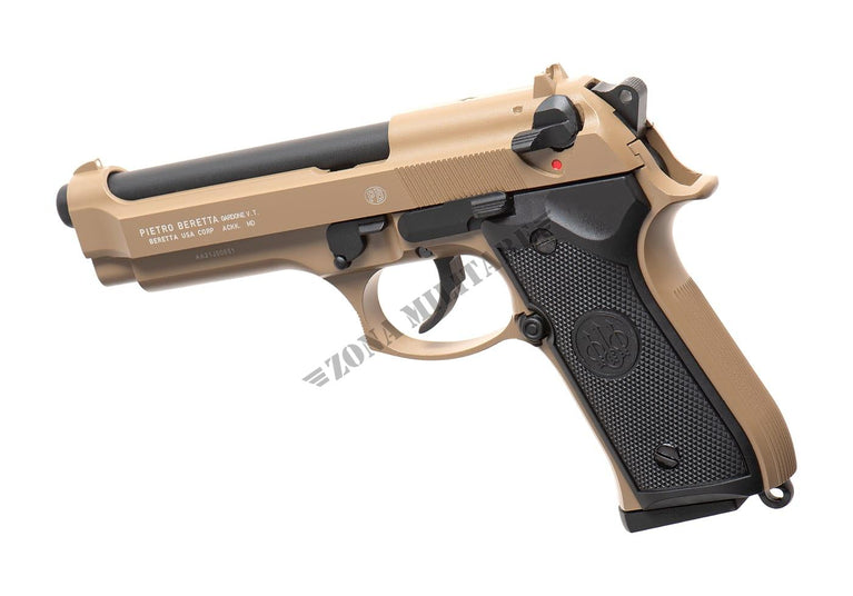 PISTOLA BERETTA 92 METAL TAN VERSION GBB MARCA BERETTA