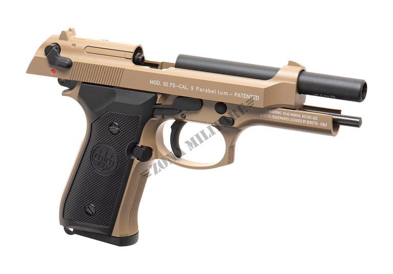 PISTOLA BERETTA 92 METAL TAN VERSION GBB MARCA BERETTA