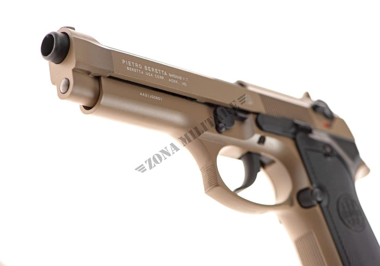 PISTOLA BERETTA 92 METAL TAN VERSION GBB MARCA BERETTA