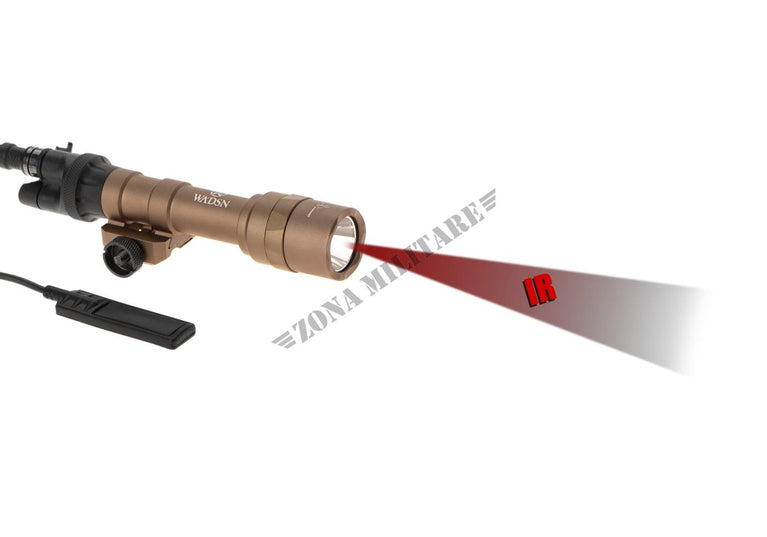 TORCIA CON ATTACCO RAIL M600U SCOUT CON DUAL SWITCH E LED IR WADSN