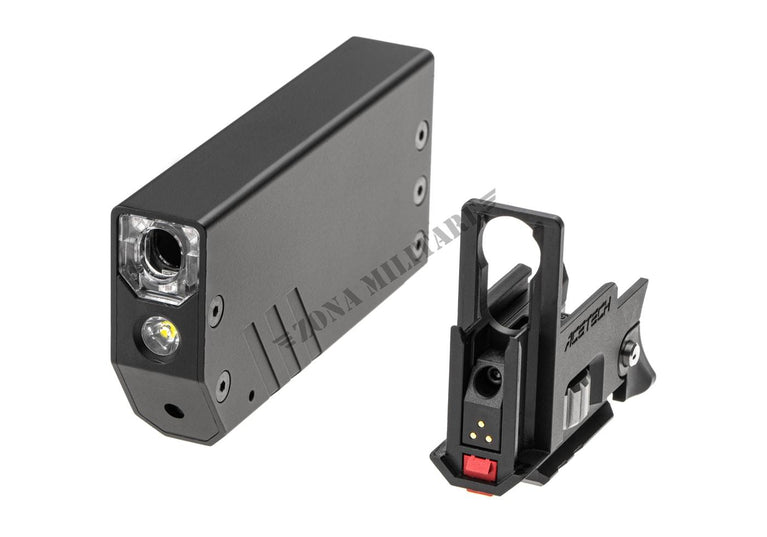 TRACER/MUZZLE FLASH/CRONOGRAFO/TORCIA/LASER PER GLOCK 19 ACETECH