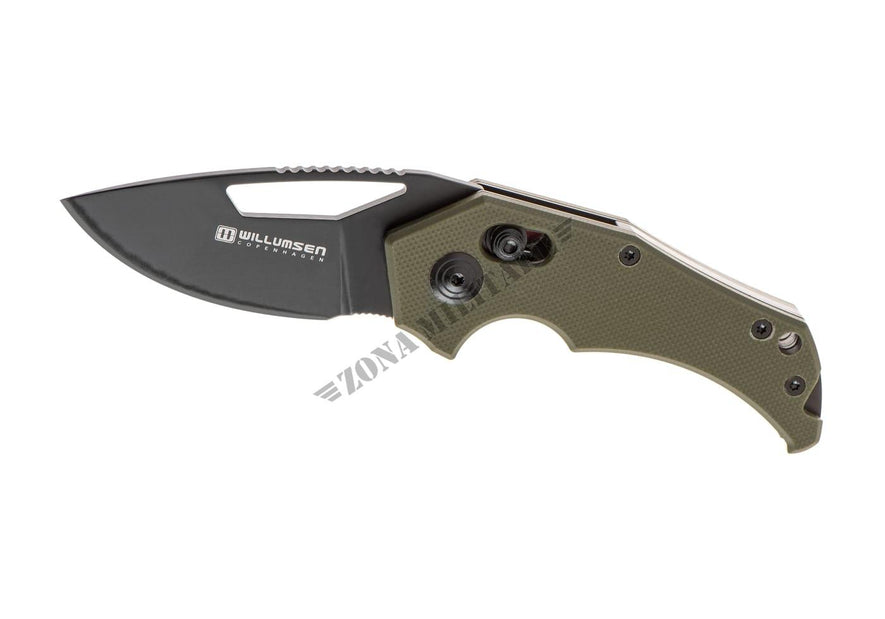 COLTELLO RED E NANO OLIVE GREEN WILLUMSEN