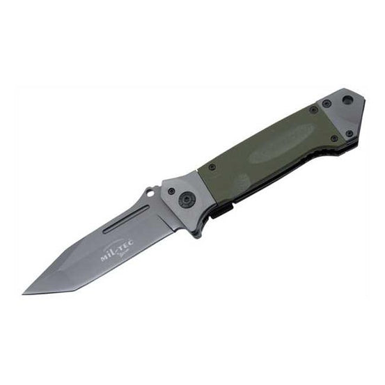 Coltello liner lock richiudibile DA35 cm22 colore verde MILTEC