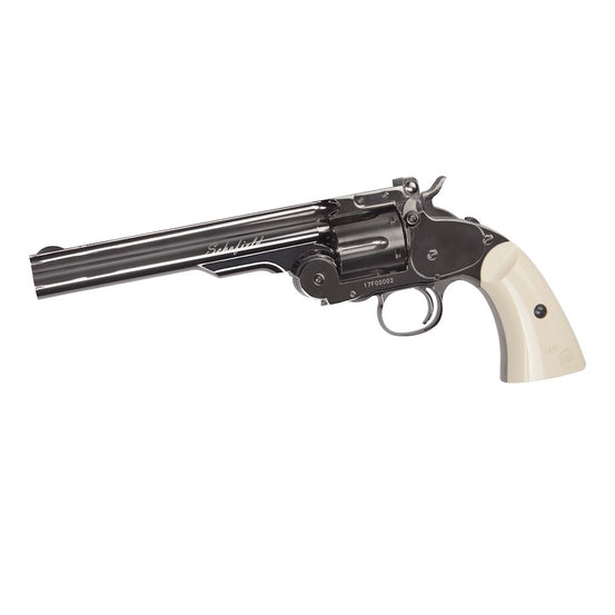 Revolver Schofield inox brunito Cal.4.5 Pot.<7.5 Joule ASG bb steel