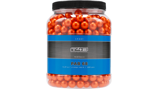MUNIZIONI .68" SPORT PAB TRACCIANTI ARANCIONI 3.25g CONFEZIONE DA 500PCS T4E