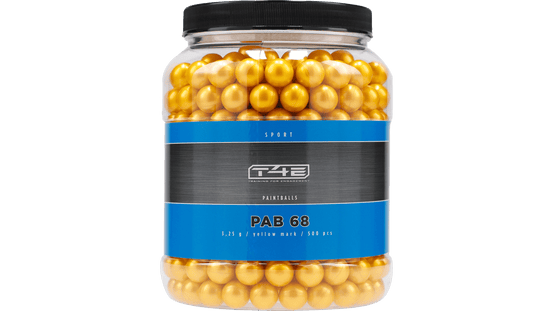 MUNIZIONI .68" SPORT PAB TRACCIANTI GIALLI 3.25g CONFEZIONE DA 500PCS T4E