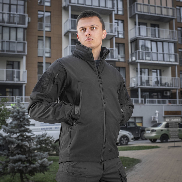 Giacca Soft Shell Element Colorazione Nera M-TAC