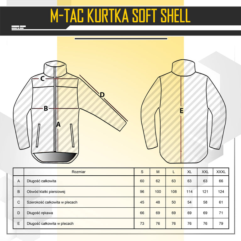 Giacca Soft Shell Element Colorazione Nera M-TAC