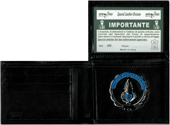 PORTAFOGLIO PORTA DISTINTIVO POLIZIA PENITENZIARIA ASCOT