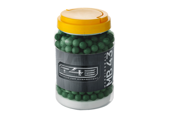 Munizioni cal .43 Sport MAB 43 Marking Balls verdi 0.78g 500pezzi T4E