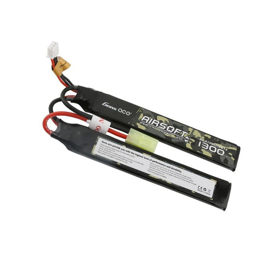 BATTERIA LI-PO 1300mAh 25C 7.4V 2S1P CONNETTORE MINI TAMIYA GENS ACE