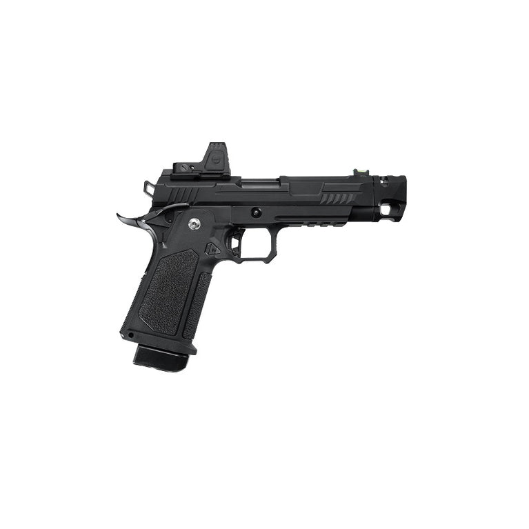 Pistola GBB Vanguard 4.3" Hi-Capa con carrello predisposto per ottiche, compensatore e mirino a punto rosso ARS-1 ARCTURUS