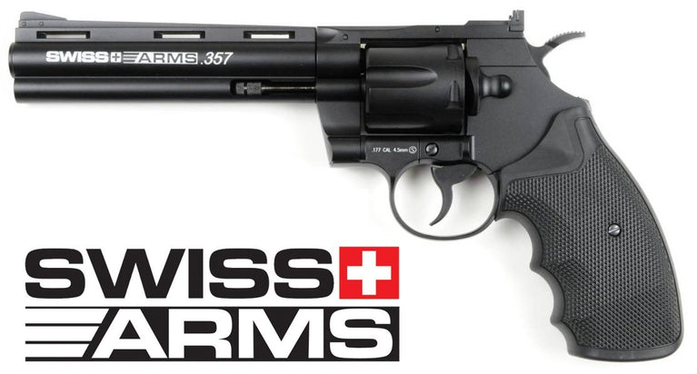Revolver PYTHON 357 CANNA DA 6 POLLICI Cal.4.5 Pot.<7.5 SWISS ARMS