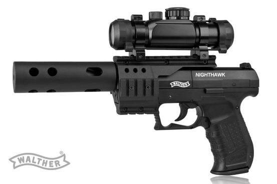 PISTOLA A CO2 NIGHT HAWK A PIOMBINI CAL. 4,5 <7,5J WALTHER