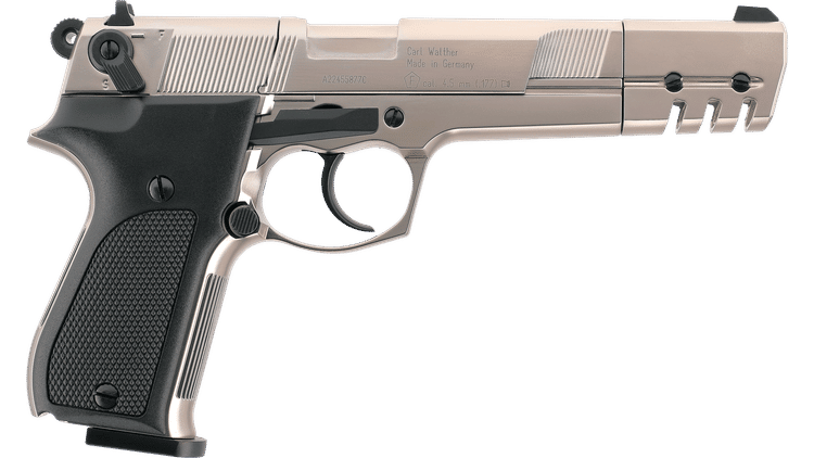 PISTOLA A CO2 CP88 COMP. 6'' NICKEL CAL.4,5 <7,5J WALTHER UMAREX