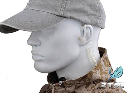 AURICOLARE FBI Style Acoustic Headset Motorola 1-Pin Connector ztac