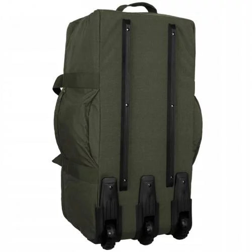 Borsone trolley con ruote colore VERDE MILTEC