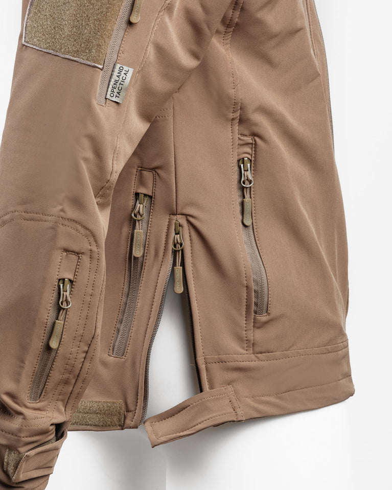GIACCA LIGHT SOFTSHELL DELTA COLORE COYOTE OPENLAND