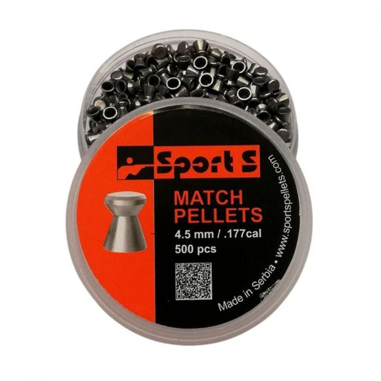 PIOMBINI MATCH A TESTA PIATTA CAL. 5,5mm/.22 SPORT S 250PCS