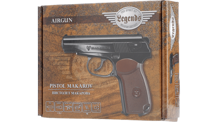 PISTOLA A CO2 UX LEGENDS MAKAROV A BIGLIE CAL. 4,5 <7,5J UMAREX
