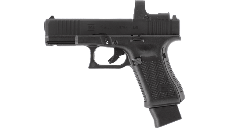 PISTOLA A CO2 GLOCK 19 GEN 5 MOS CAL. 4,5 BB <7,5J UMAREX