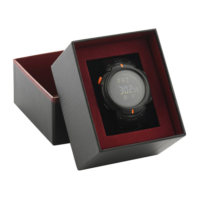 OROLOGIO TATTICO COMPASS CON BUSSOLA ELETTRONICA NERO M-TAC