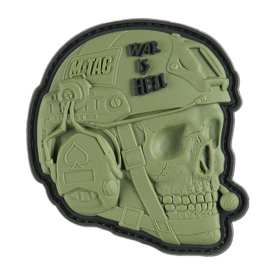 Patch Operator 3D PVC VERDE WAR IS HELL M-TAC