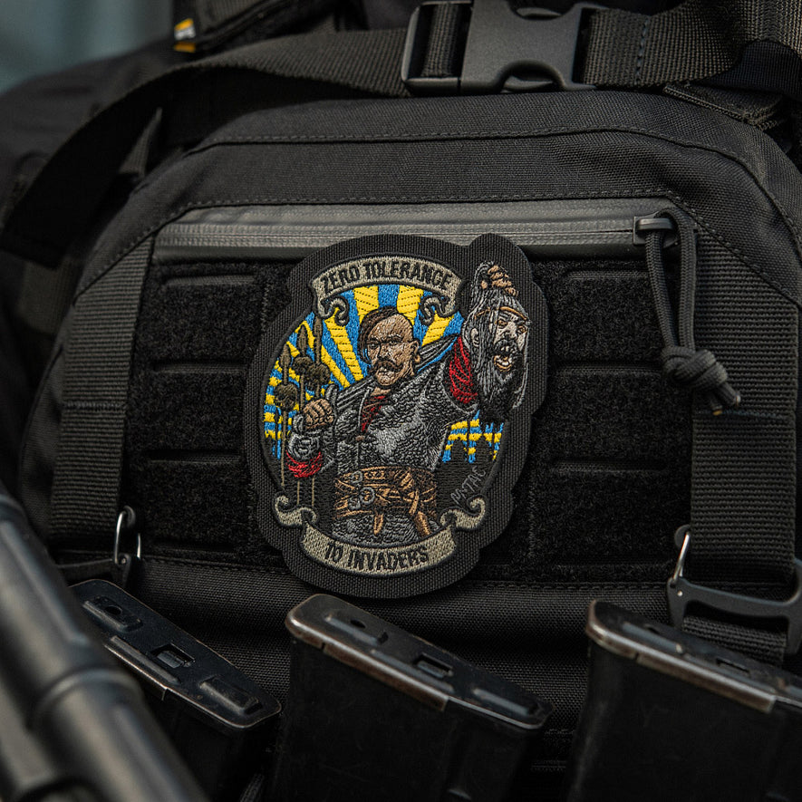 Patch ricamata Con Velcro Zero Tolerance NERA M-TAC