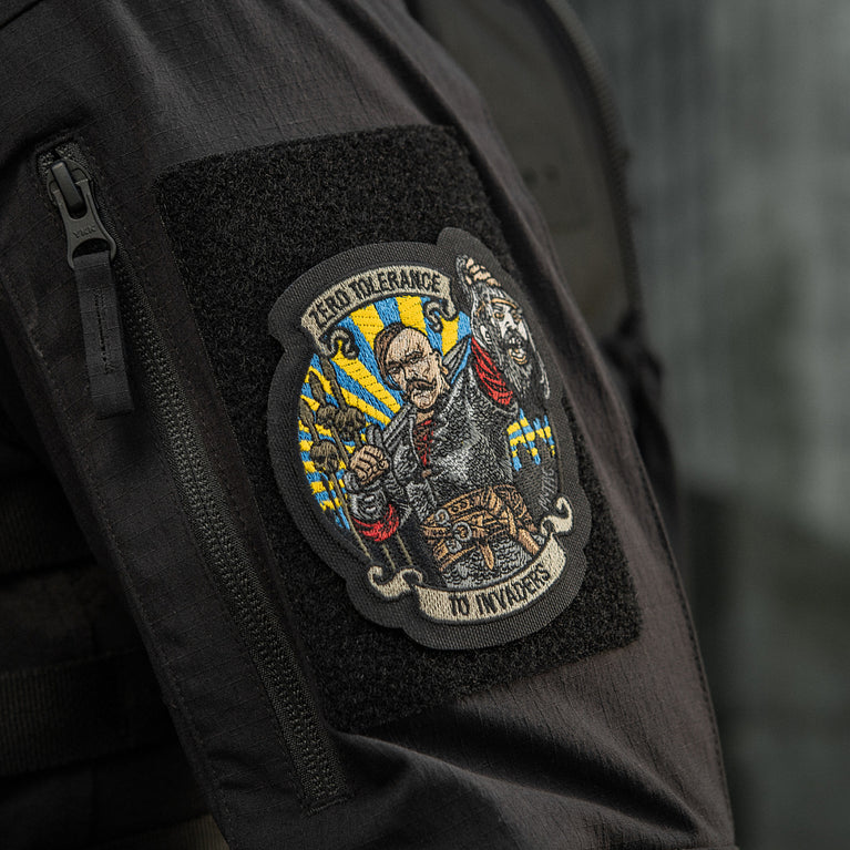Patch ricamata Con Velcro Zero Tolerance NERA M-TAC
