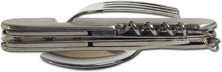 COLTELLO MULTIUSO 6 IN 1 CON POSATE MILTEC