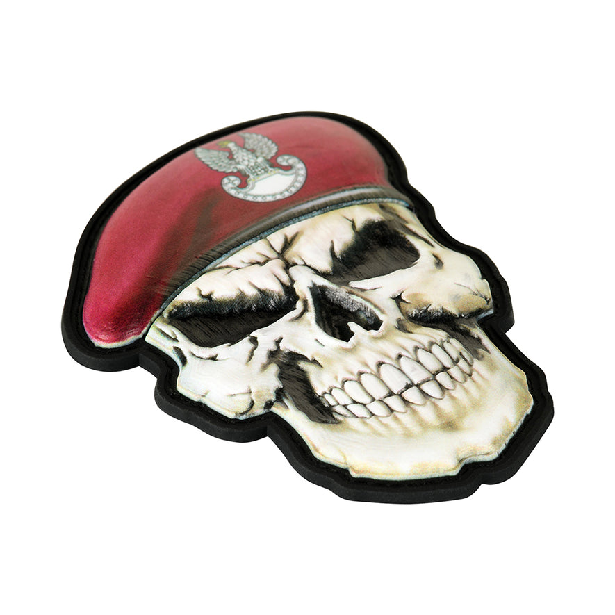 Patch Con Velcro skull in beret Poland (Airborne forces) NERA M-TAC