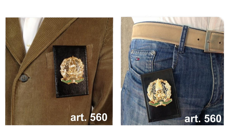 PORTAFOGLIO GUARDIA DI FINANZA CON PORTATESSERINO ESTRAIBILE ED ESPONIBILE ASCOT