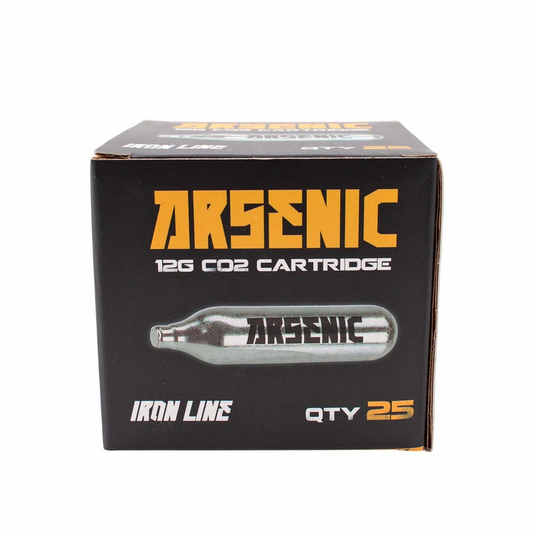 CONFEZIONE DA 25 BOMBOLETTE DI CO2 DA 12gr ARSENIC