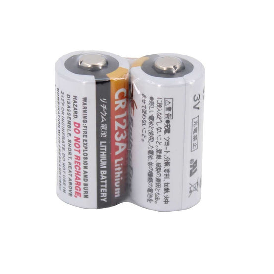 CONFEZIONE DA 2 PCS BATTERIE AL LITIO CR123A 3.0V 1400MAH VLC PRO ARSENIC