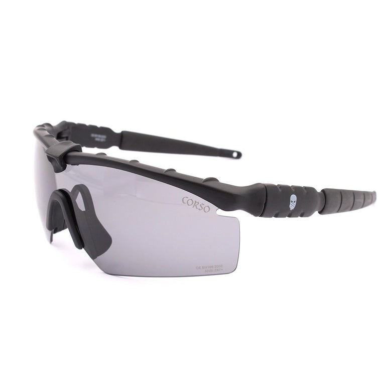 OCCHIALI CON 3 LENTI REVENGE ROGER CON MONTATURA NERA CORSO