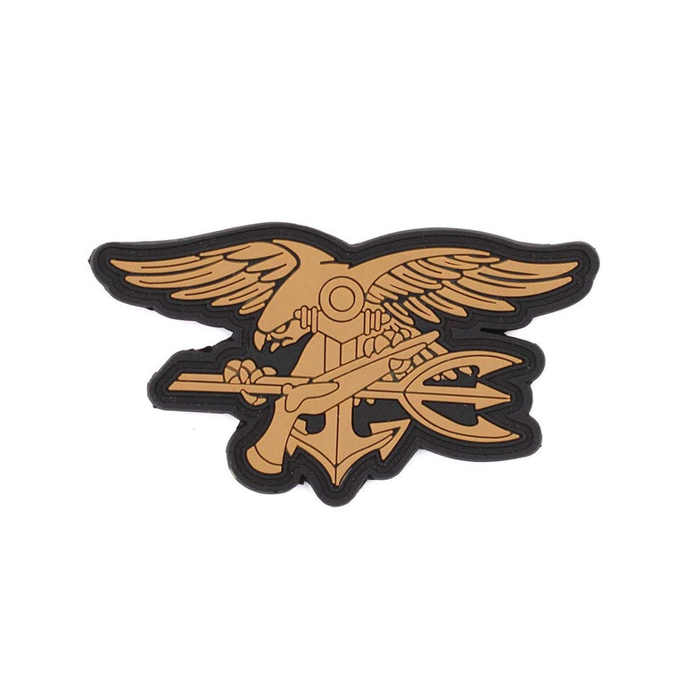 PATCH IN PVC NAVY SEALS COYOTE BROWN IMMORTAL WARRIOR