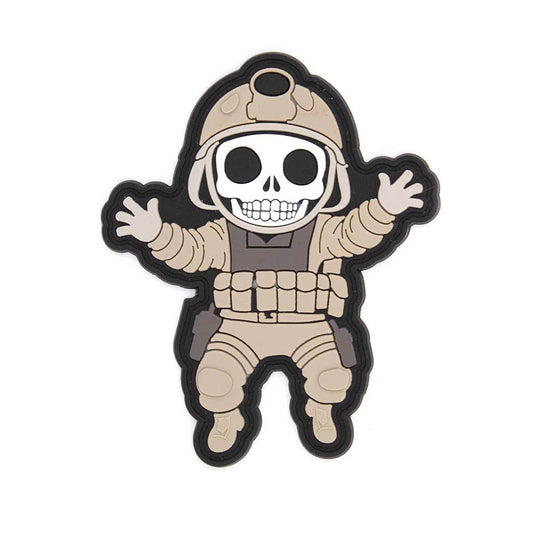 PATCH IN PVC MILITARY SKELETON IMMORTAL WARRIOR