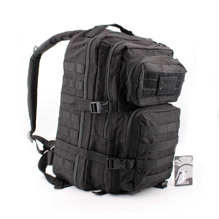 ZAINO TATTICO CON ATTACCHI MOLLE DA 36 L. NERO IMMORTAL WARRIOR